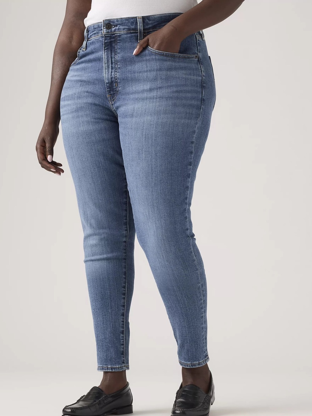 Levi's Medium Wash 721 HIGH RISE SKINNY WOMEN'S JEANS